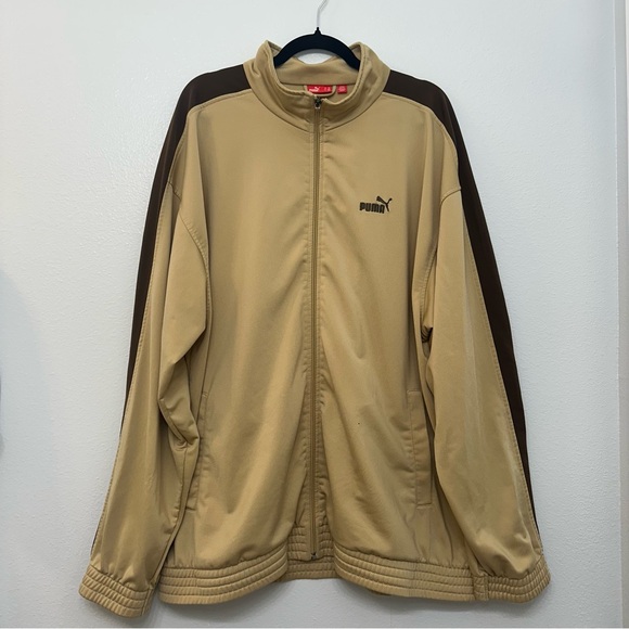 Puma Other - Puma Y2K Track Jacket Khaki/Brown Size XXL